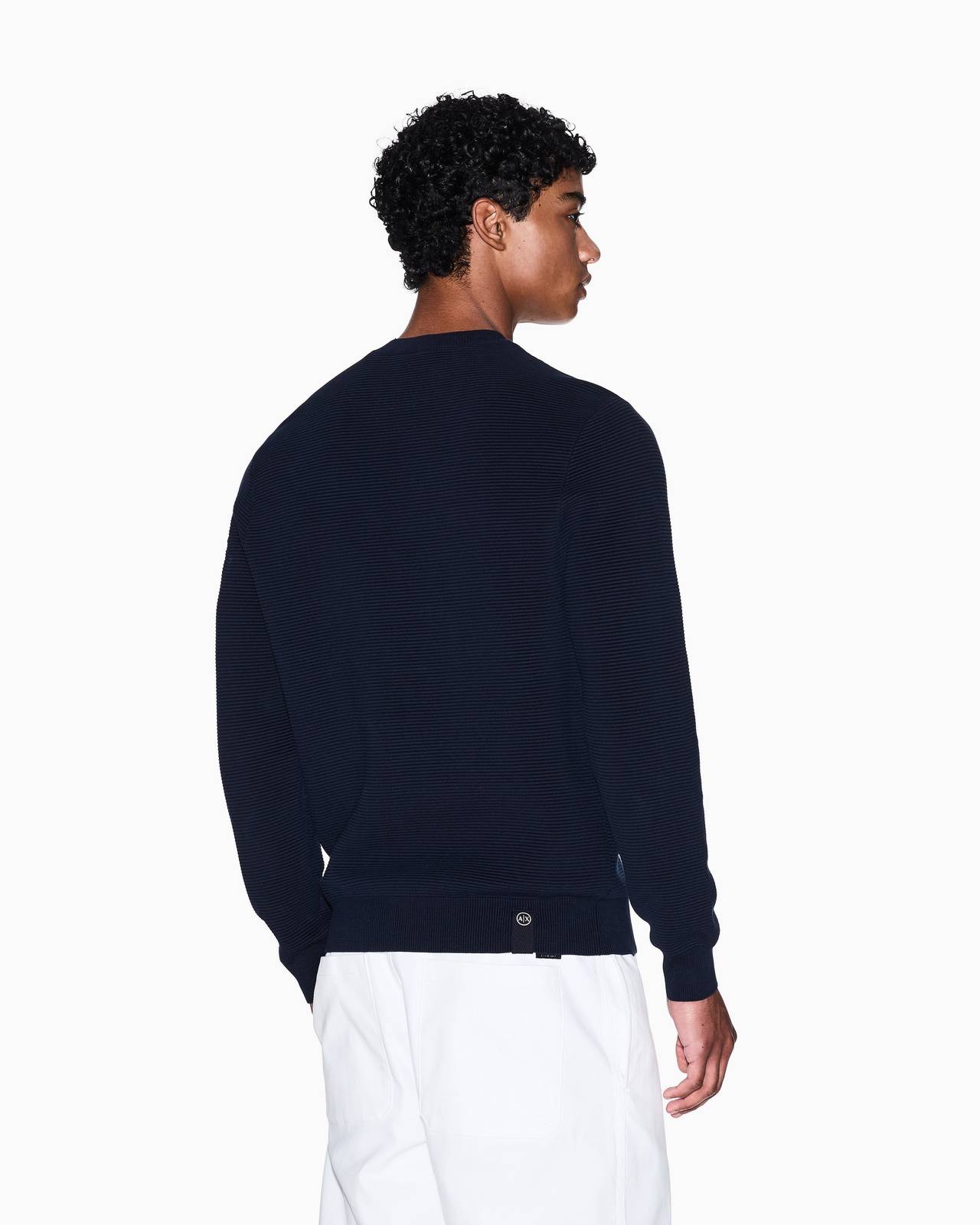 ARMANI EXCHANGE Jersey Homme bleu Photo 3