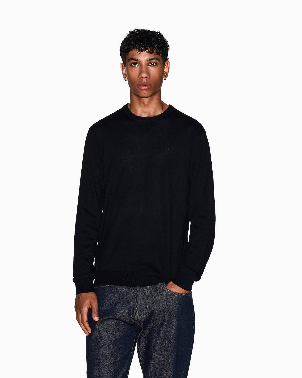 ARMANI EXCHANGE Jersey Homme noir Photo 2