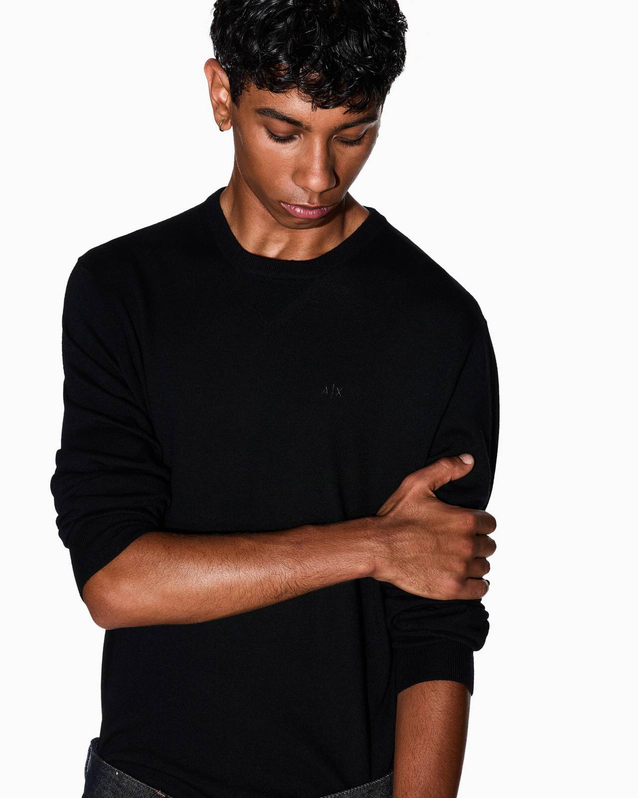 ARMANI EXCHANGE Jersey Homme noir Photo 4