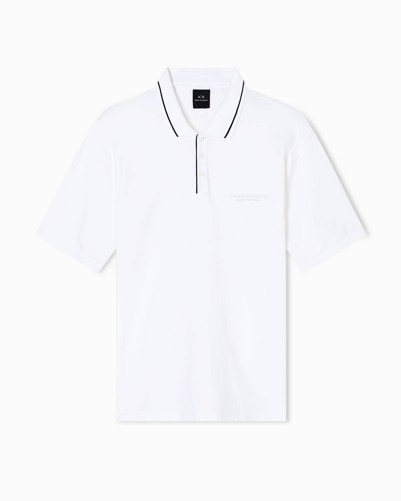 ARMANI EXCHANGE Polo Homme blanc