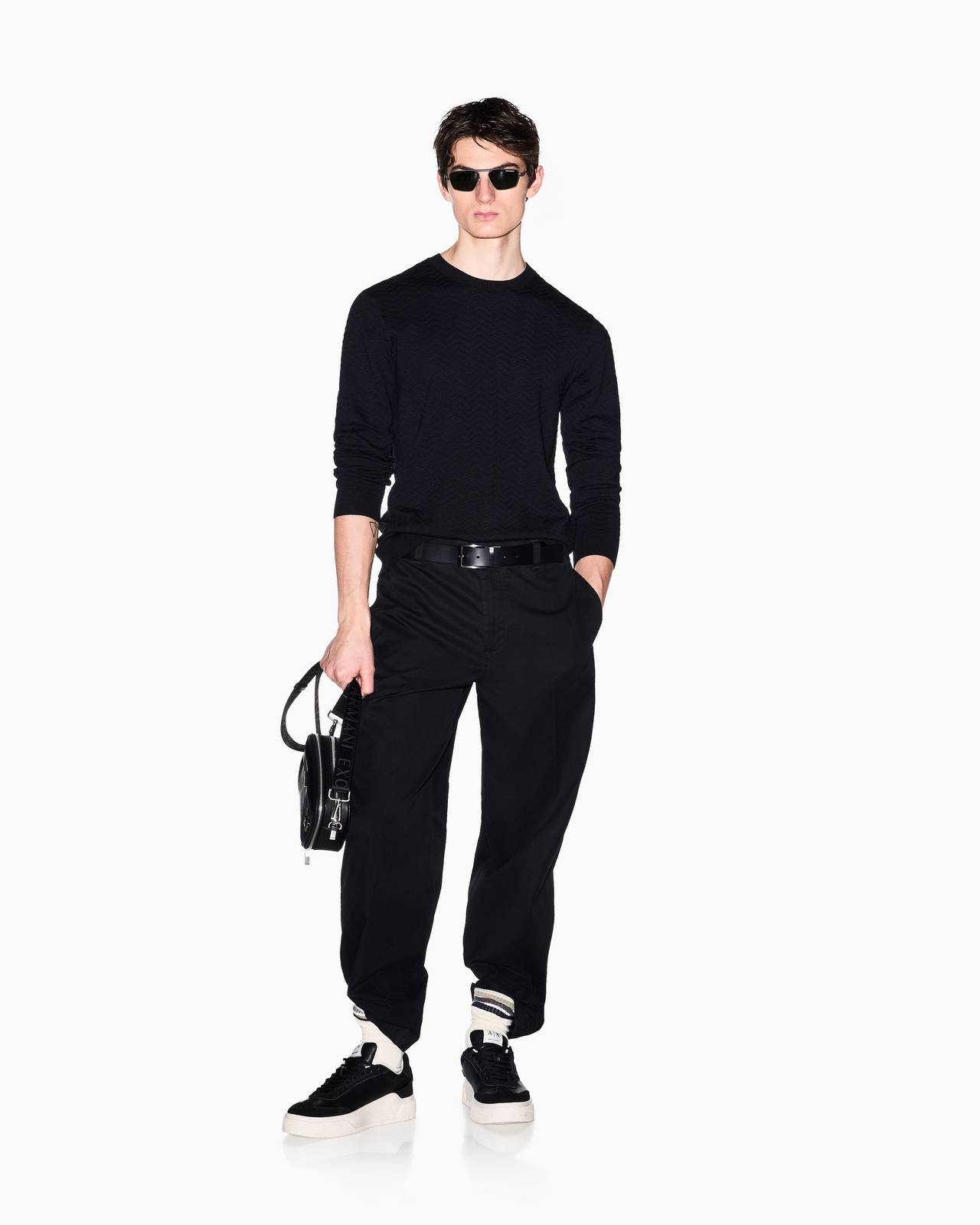 ARMANI EXCHANGE pull-over Homme bleu Photo 3