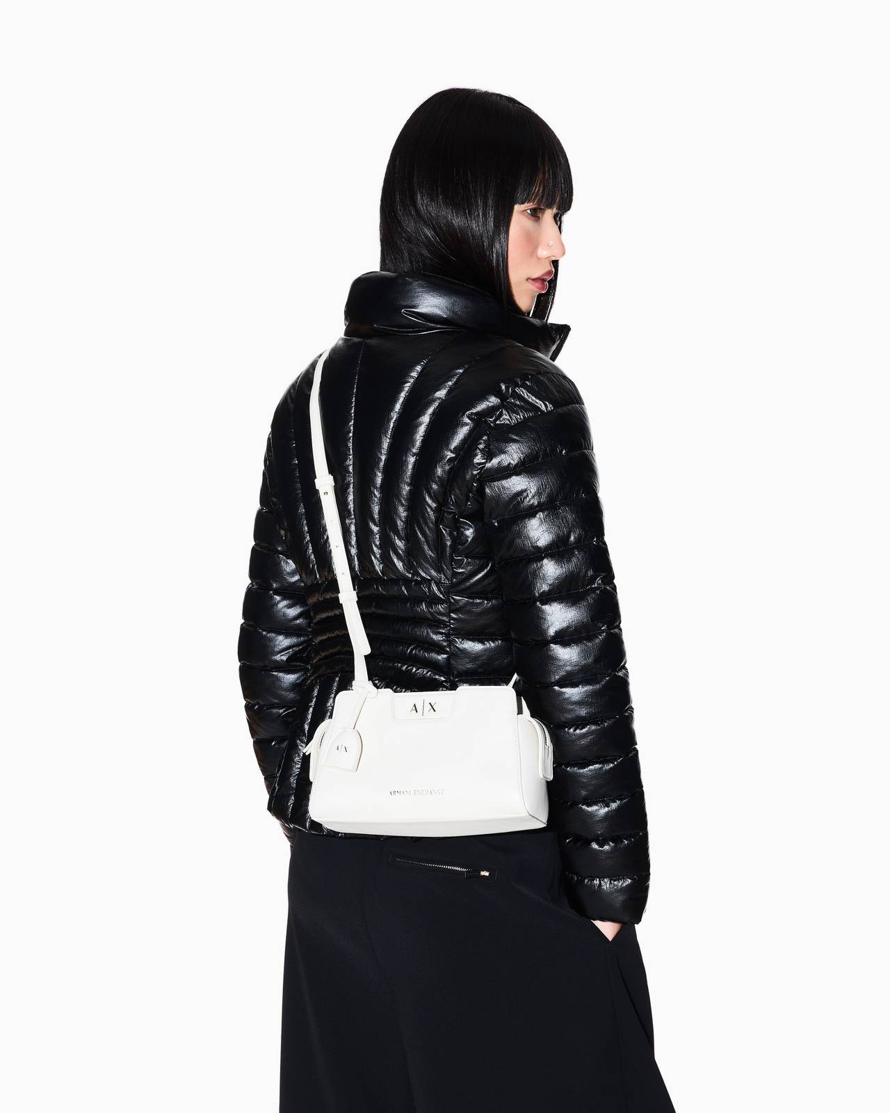 ARMANI EXCHANGE messager Femme blanc Photo 3