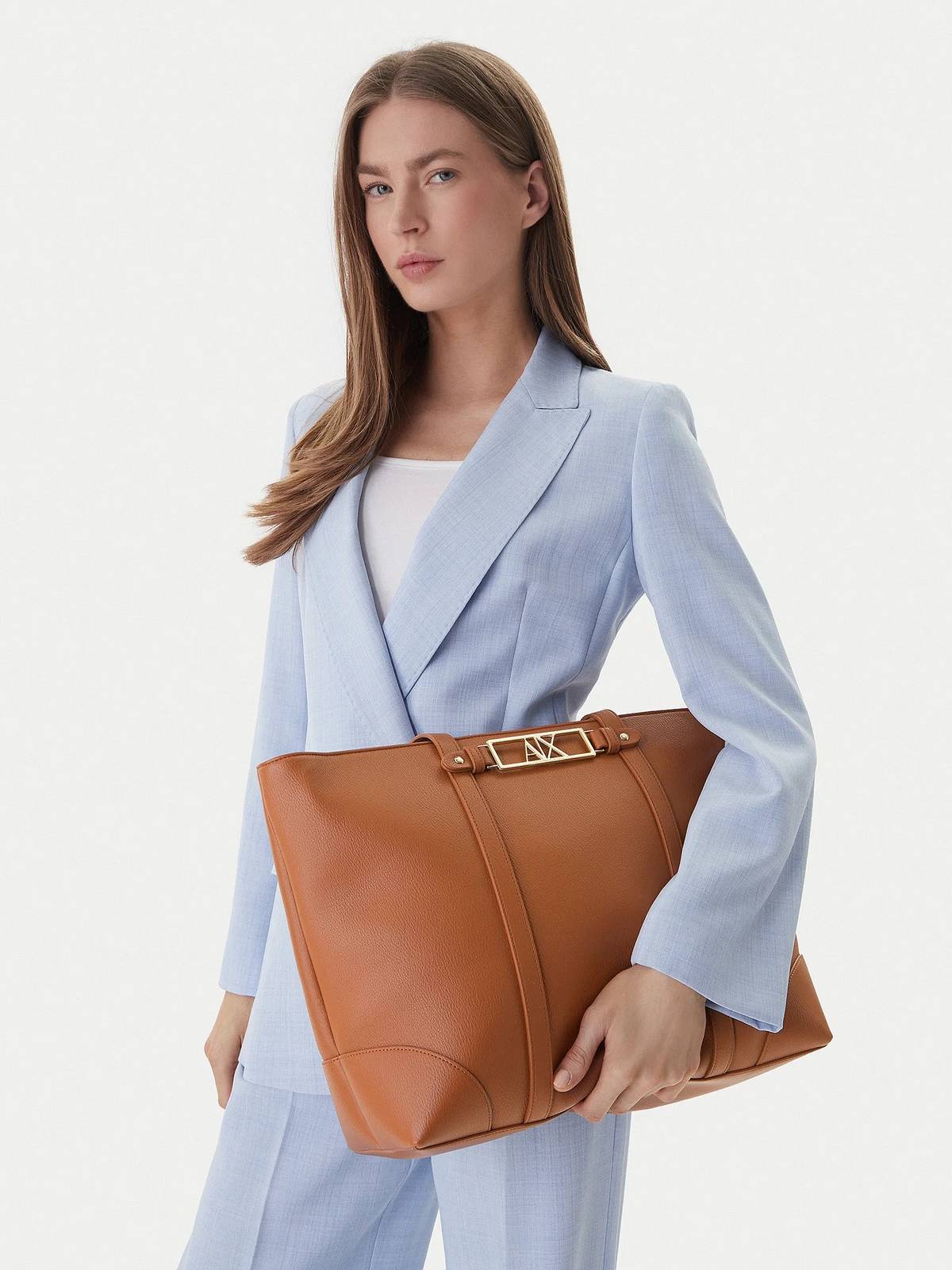 ARMANI EXCHANGE sac à provisions Femme marron Photo 3