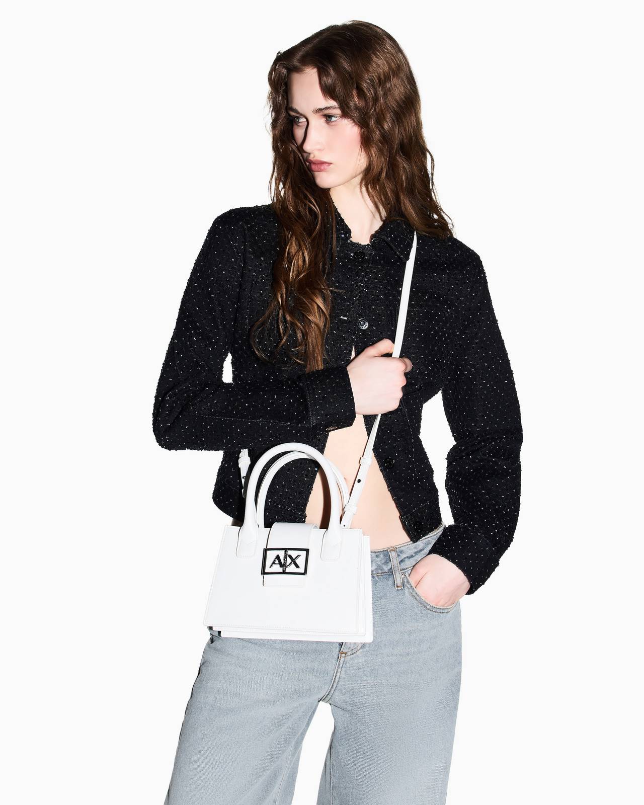 ARMANI EXCHANGE sac à provisions Femme blanc Photo 3