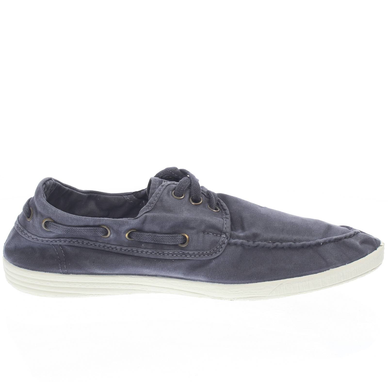 NATURAL WORLD Old Elbrus - Chaussures de bateau en tissu Homme bleu Photo 2