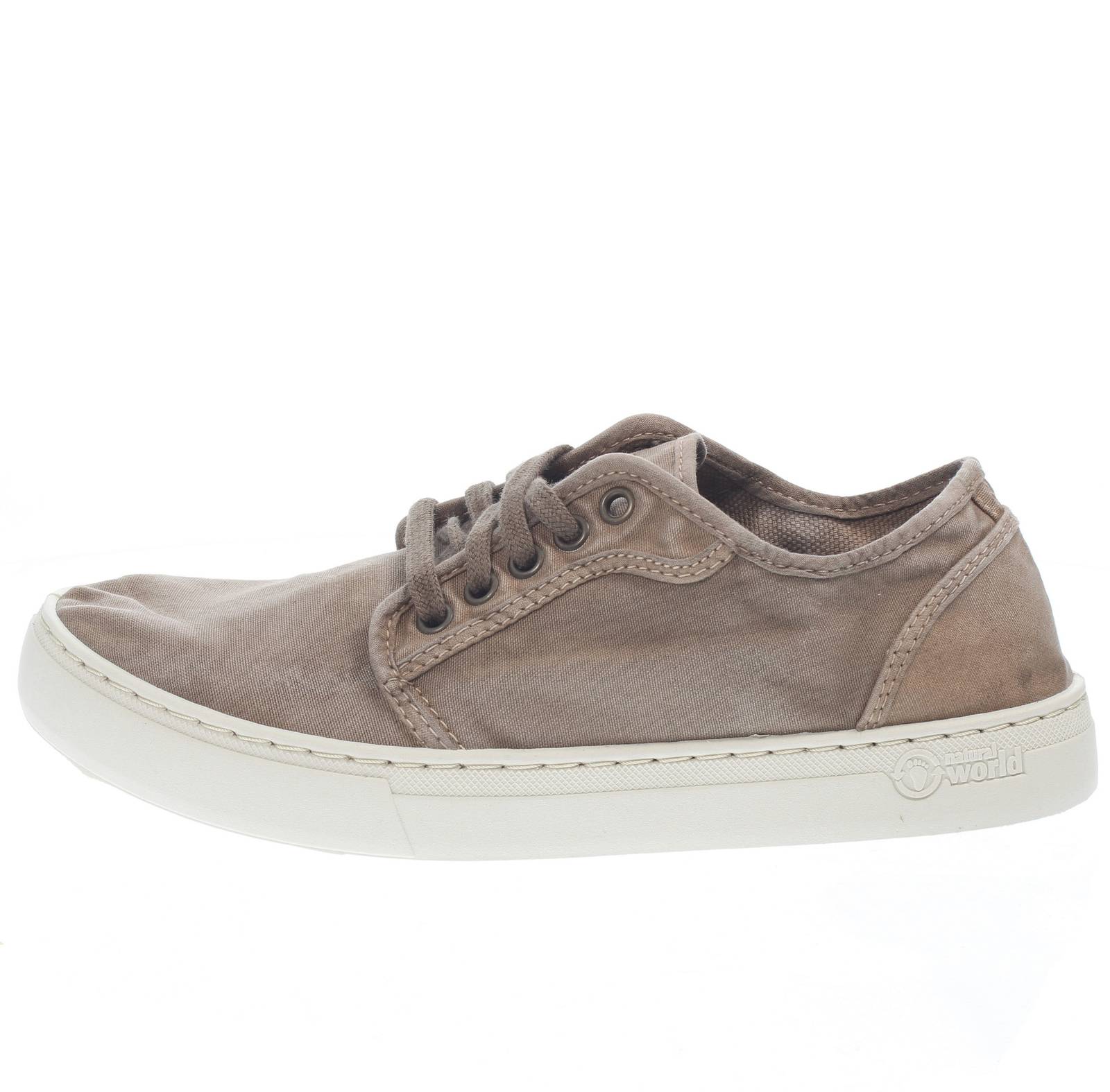 NATURAL WORLD Old Narciso - Sneakers basses en tissu Homme beige Photo 3