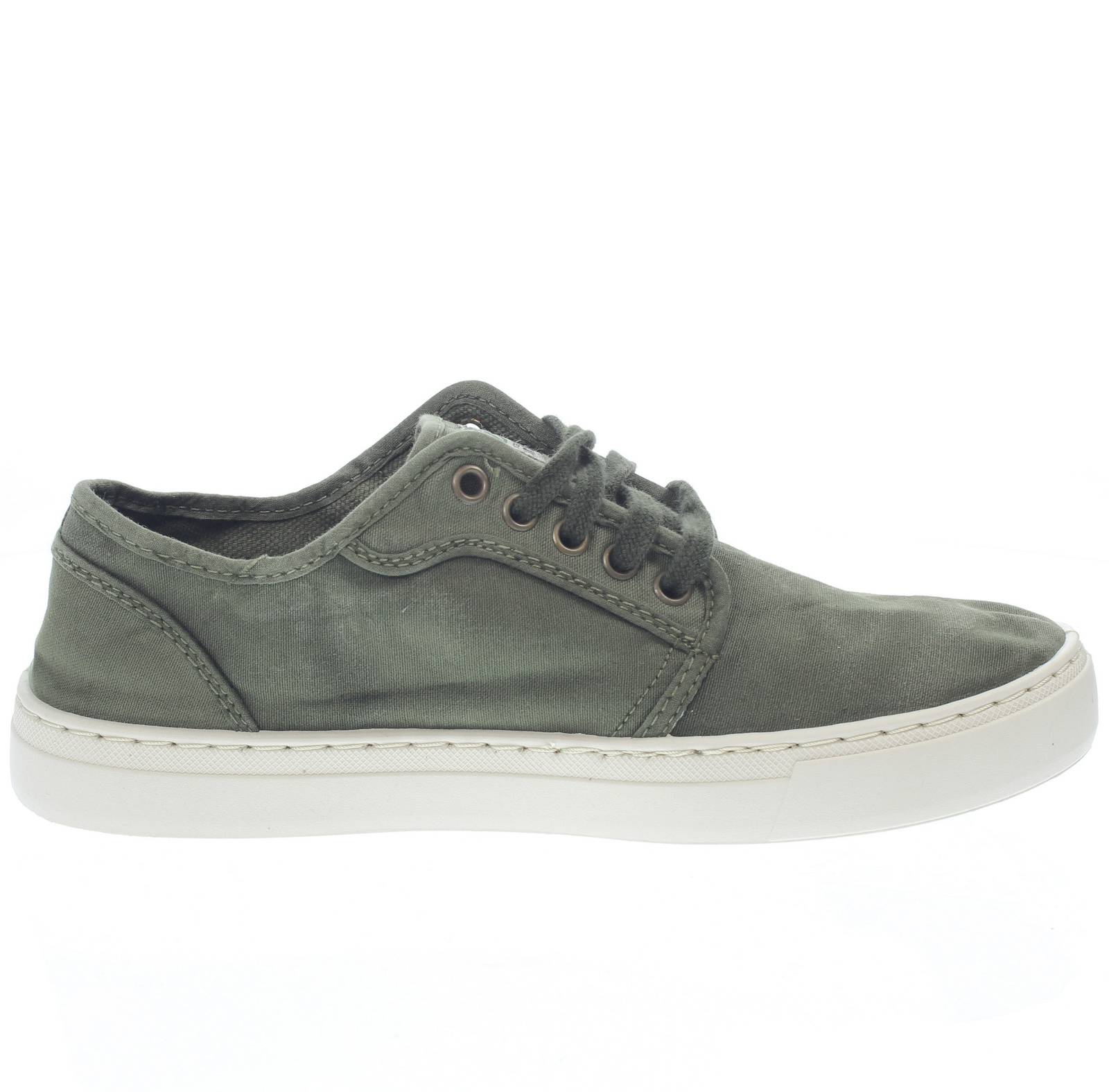 NATURAL WORLD Old Narciso - Sneakers basses en tissu Homme kaki Photo 2