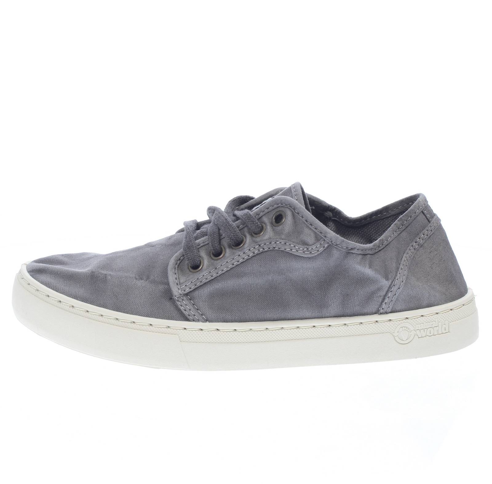 NATURAL WORLD Old Narciso - Sneakers basses en tissu Homme gris Photo 3