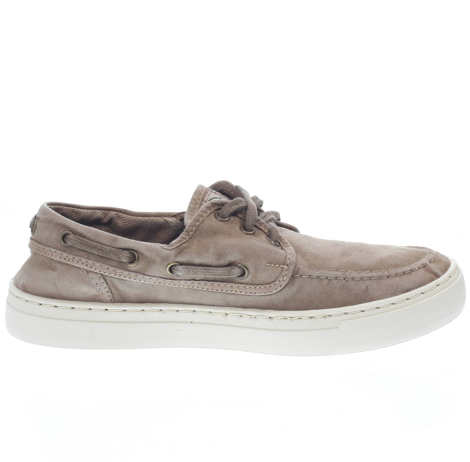 NATURAL WORLD Old Oak - Chaussures de bateau en tissu Homme beige Photo 2