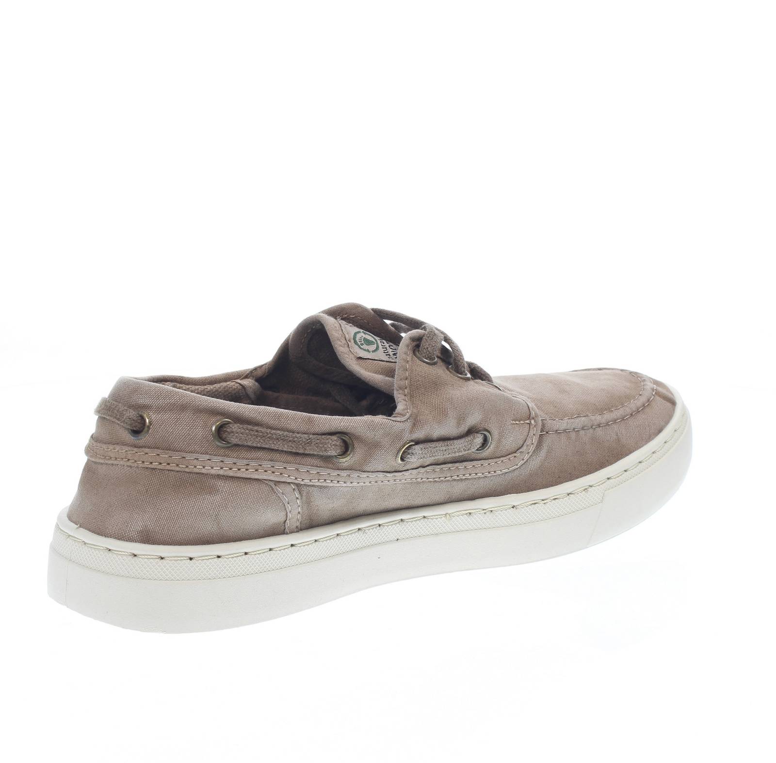 NATURAL WORLD Old Oak - Chaussures de bateau en tissu Homme beige Photo 4
