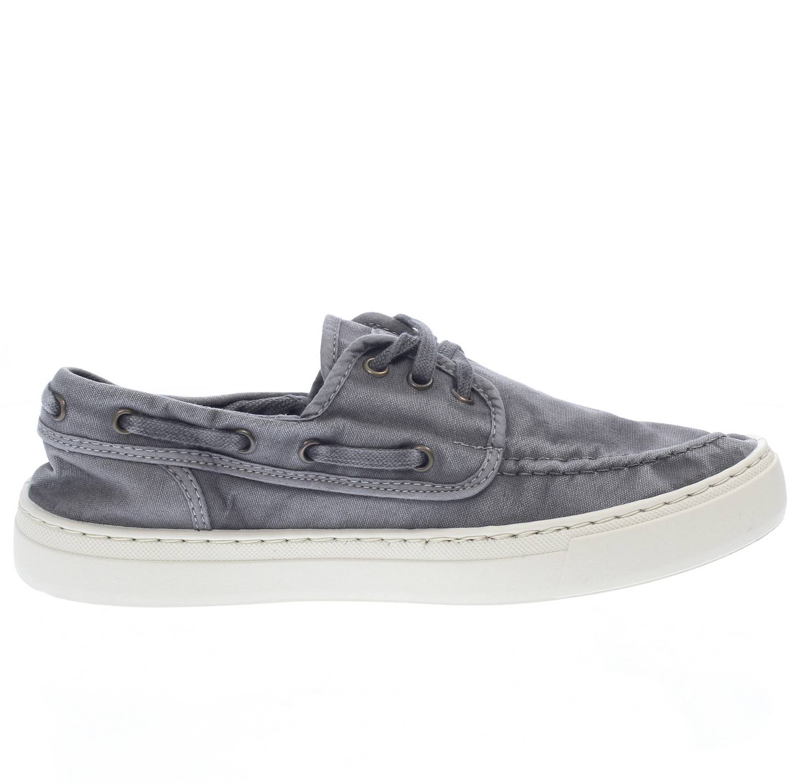 NATURAL WORLD Old Oak - Chaussures de bateau en tissu Homme gris Photo 2