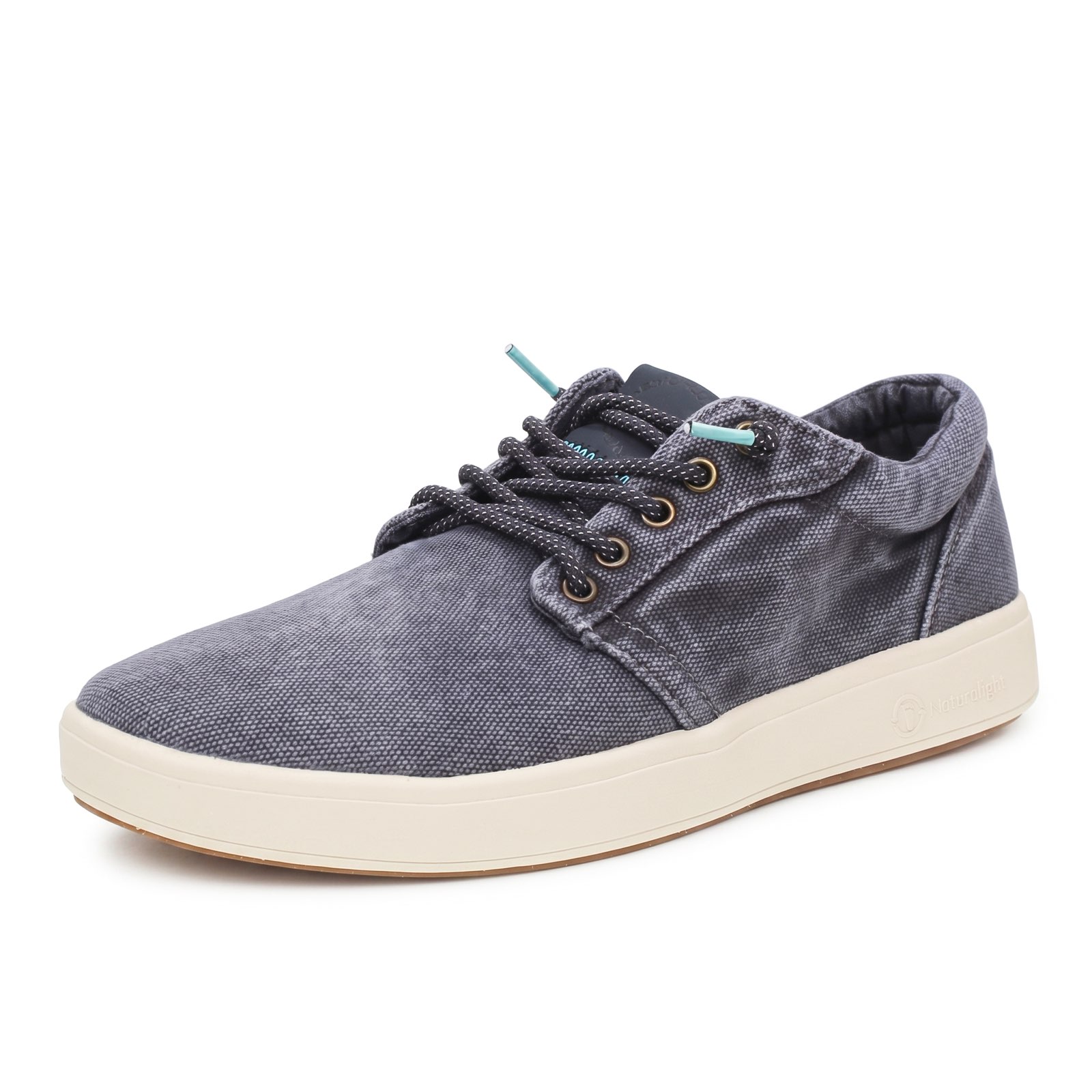 NATURAL WORLD Baskets en toile Homme bleu