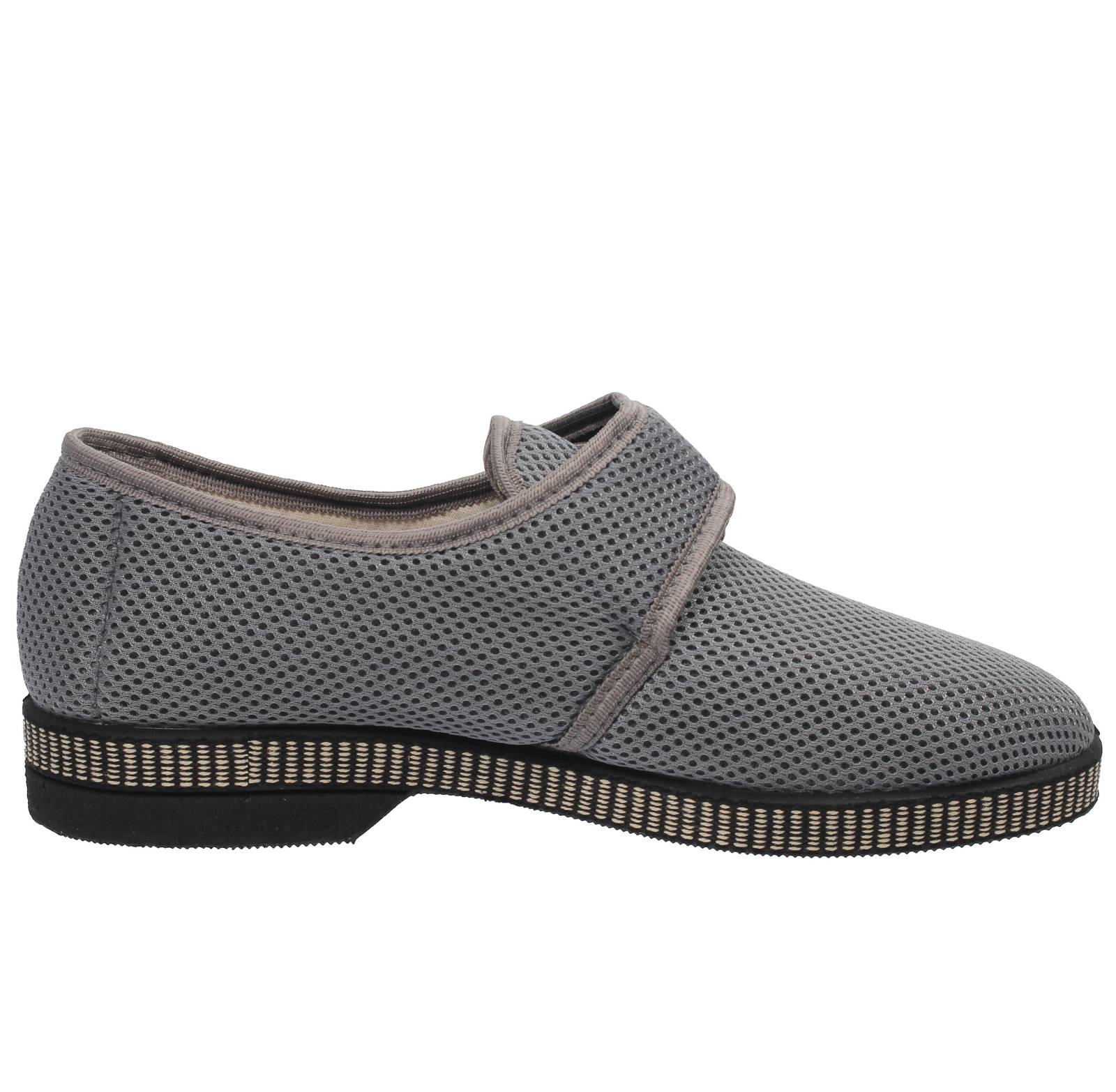 GREEN LIFE Netzslipper mit Riemen Herren grau Foto 2