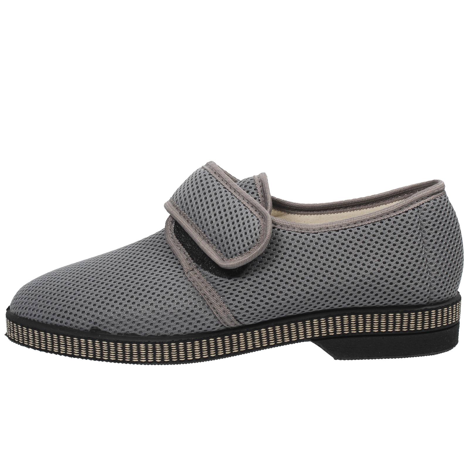GREEN LIFE Netzslipper mit Riemen Herren grau Foto 3