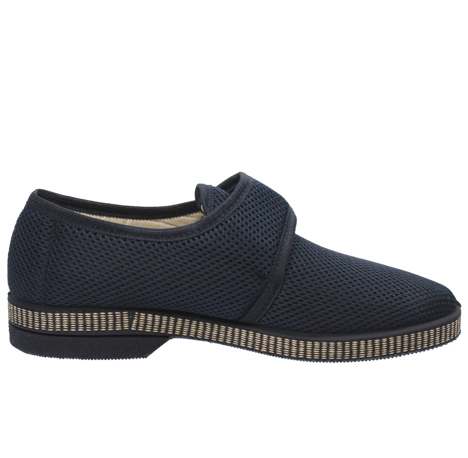 GREEN LIFE Netzslipper mit Riemen Herren blau Foto 2