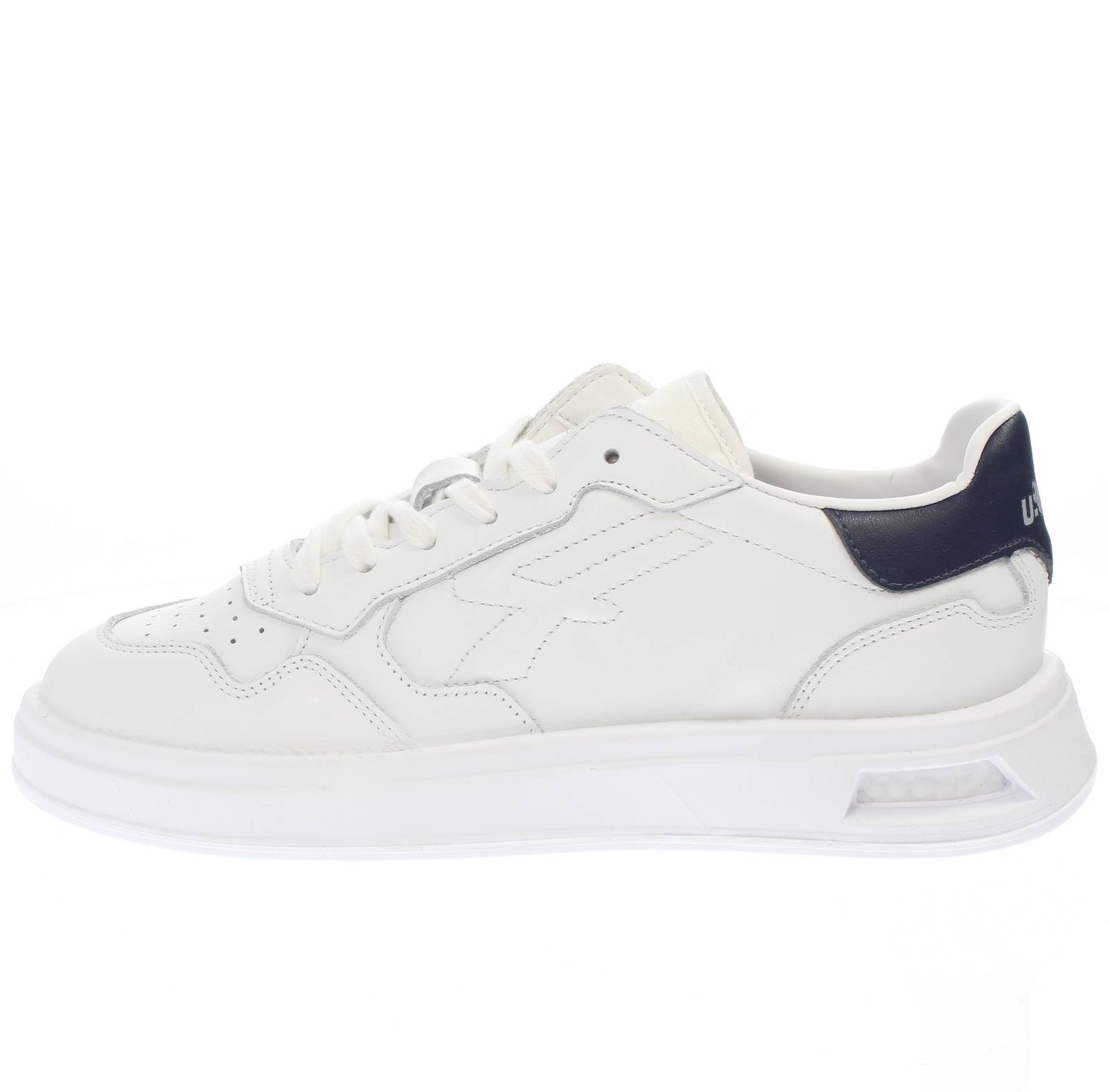 U-POWER Dragos - Leather Sneakers Man white Photo 3