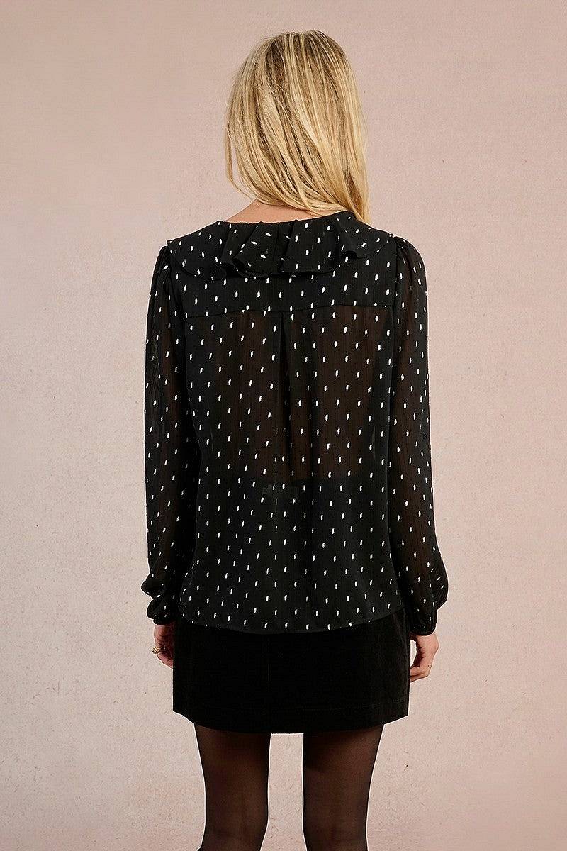 MOLLY BRACKEN haut tissé pour dames Femme noir Photo 2