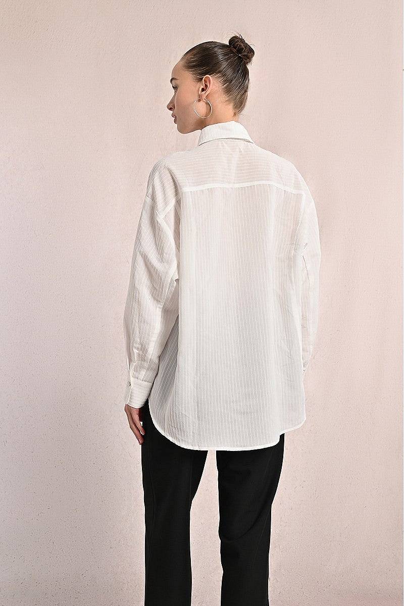 MOLLY BRACKEN Damen-Web-Shirt Damen weiß Foto 2