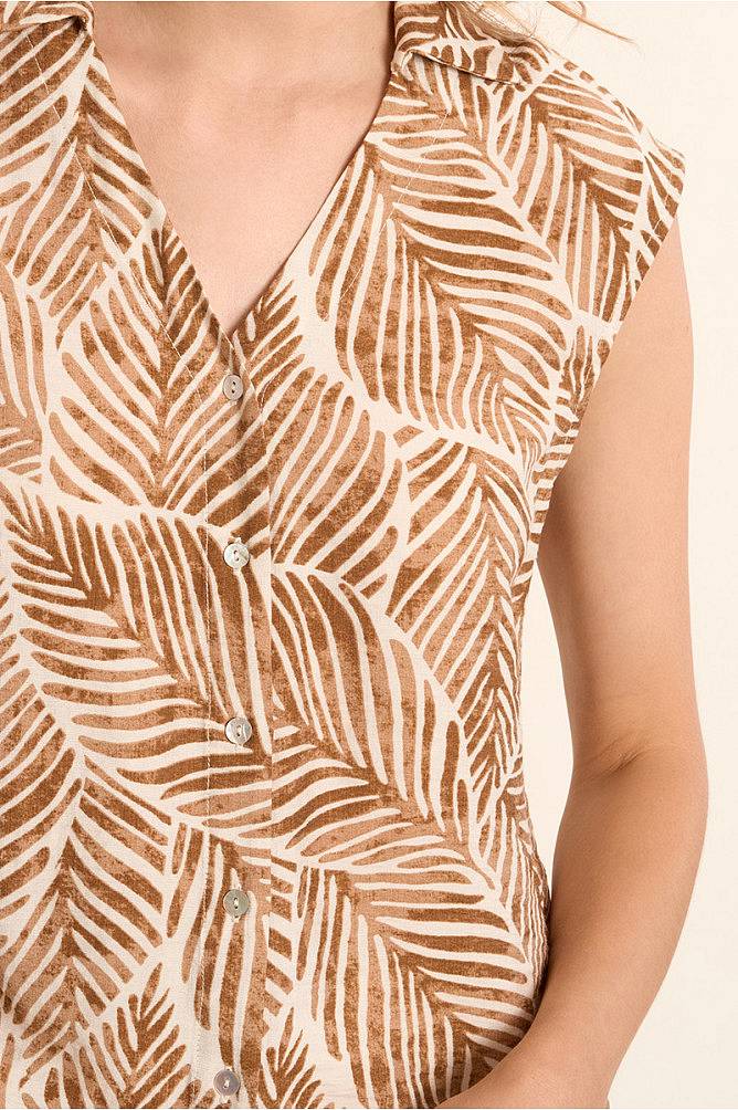 MOLLY BRACKEN Ladies Woven shirt Woman brown Photo 3