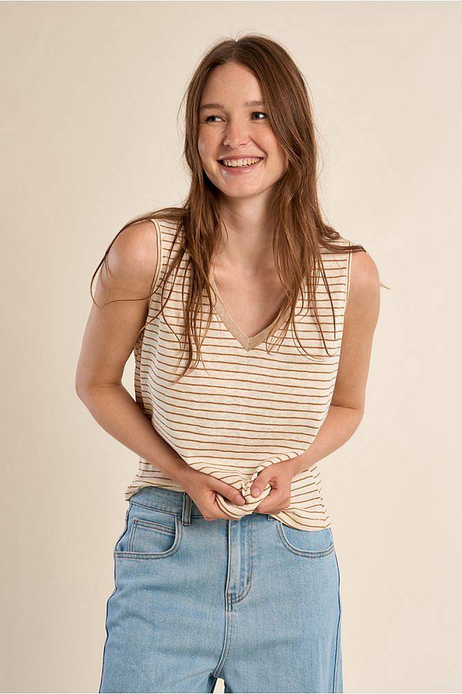 MOLLY BRACKEN Gestricktes Damen-Tank-Top Damen weiß