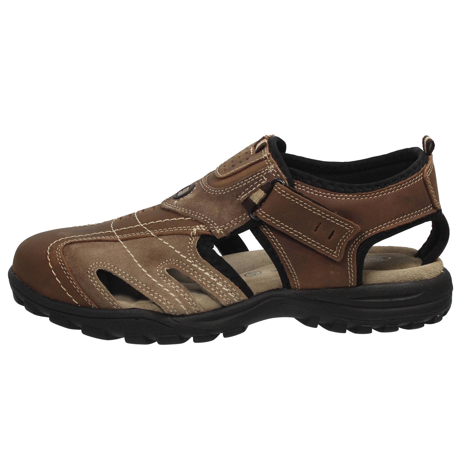 GRISPORT Closed-toe leather sandals Man kaki Photo 3