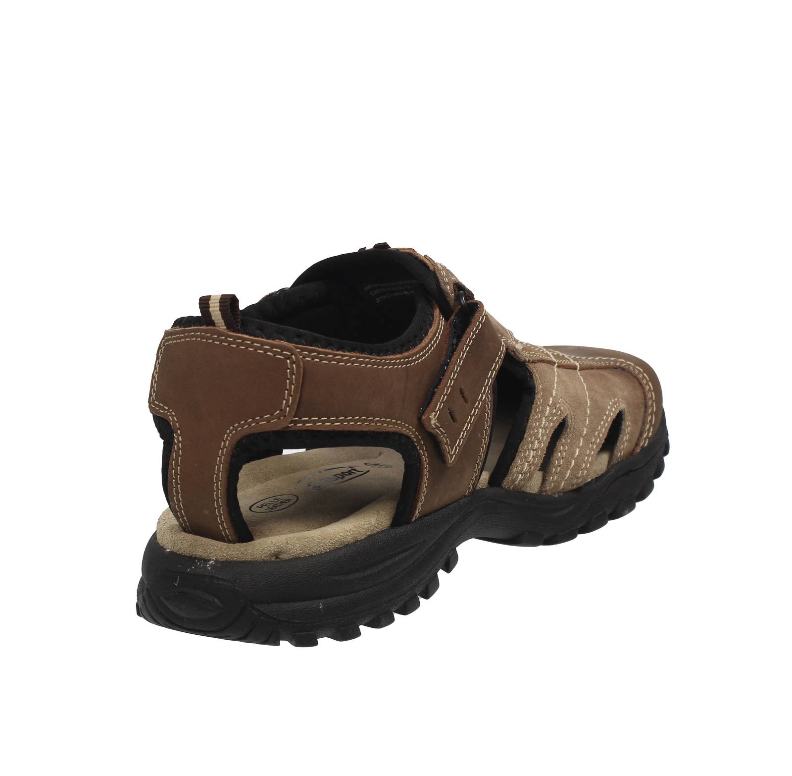 GRISPORT Closed-toe leather sandals Man kaki Photo 4