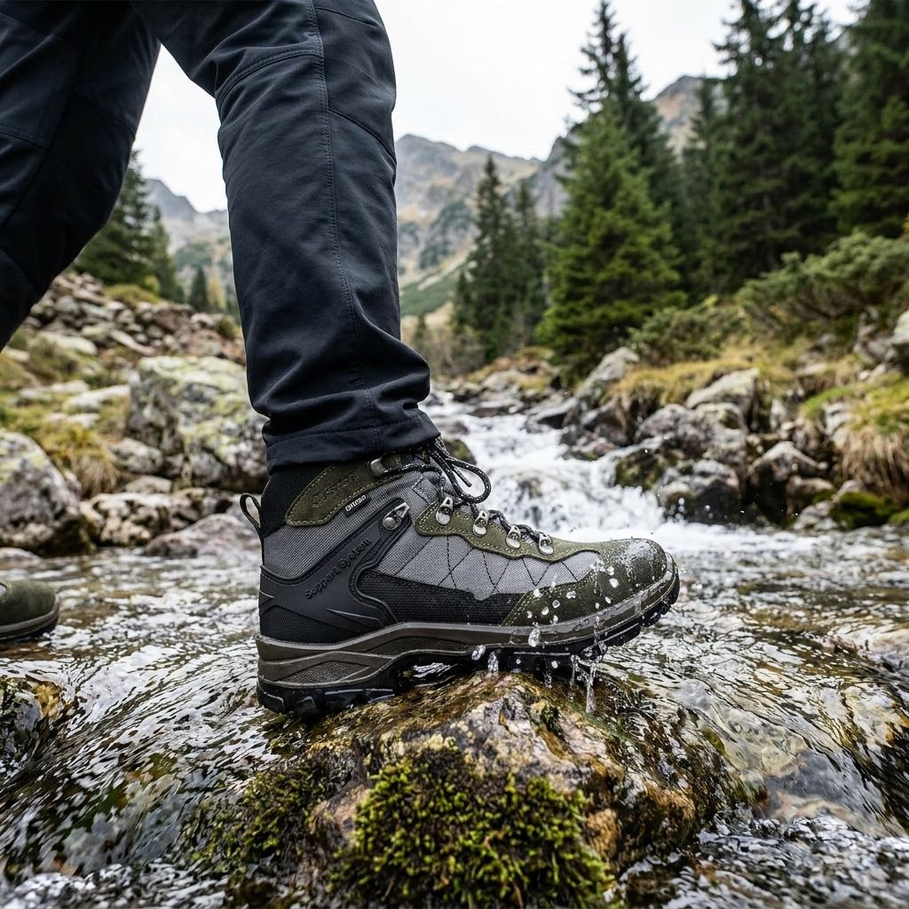 GRISPORT Botte de trekking Scam Mid Homme kaki Photo 5