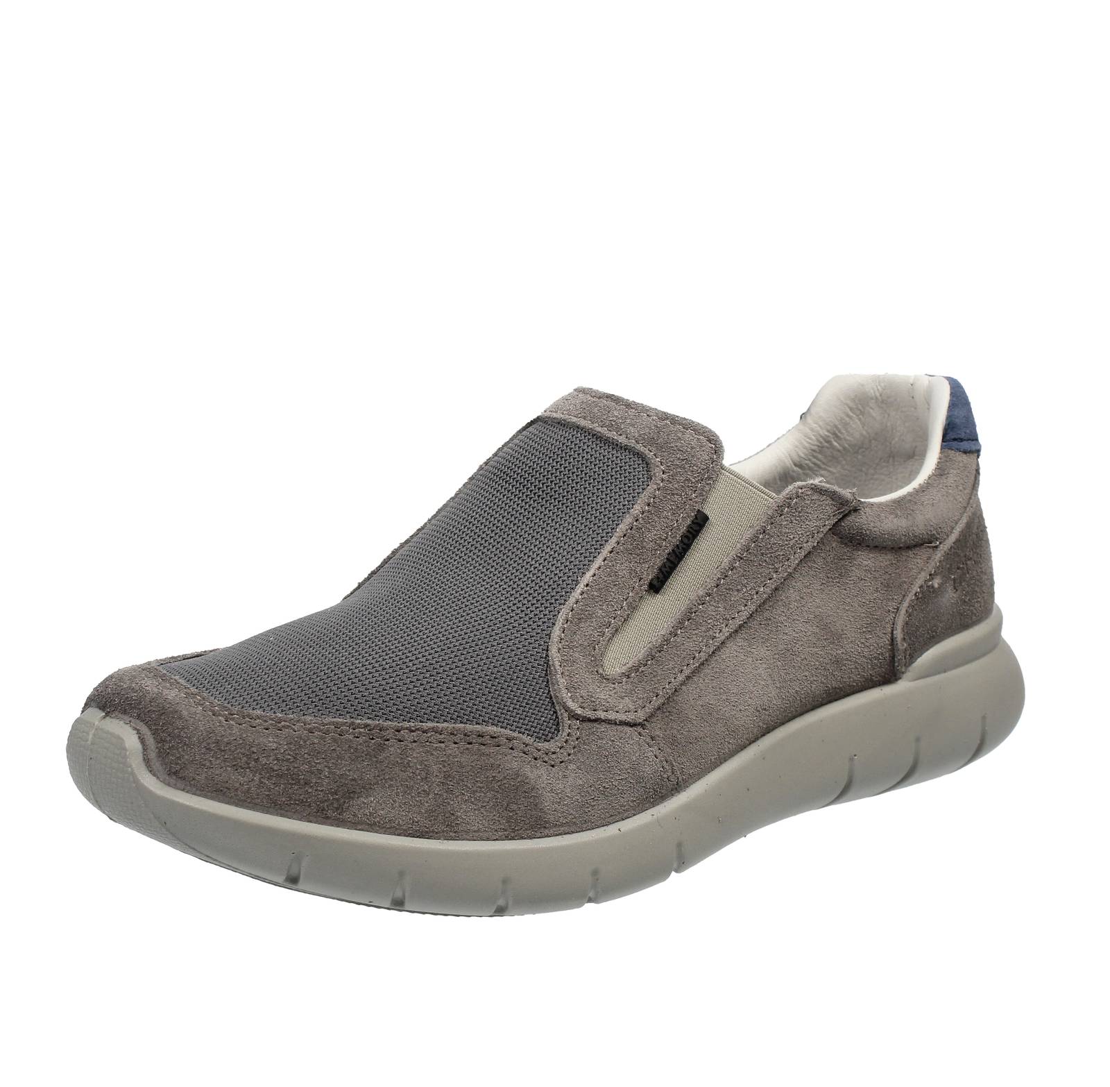 Слипоны Grisport из замши E Tessuto Grigio - Uomo Scarpe Slip On