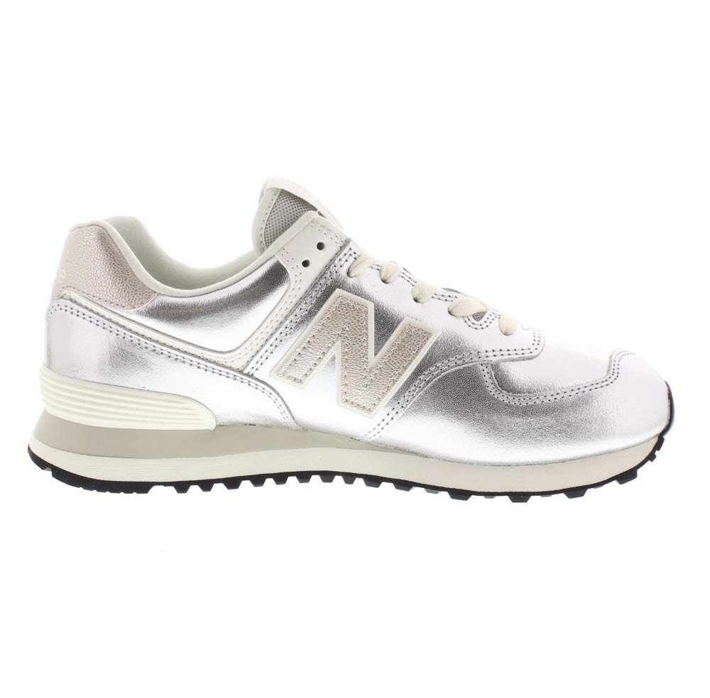NEW BALANCE WL 574 - Sneakers in Pelle argento Sneakers Sportive Donna WL574