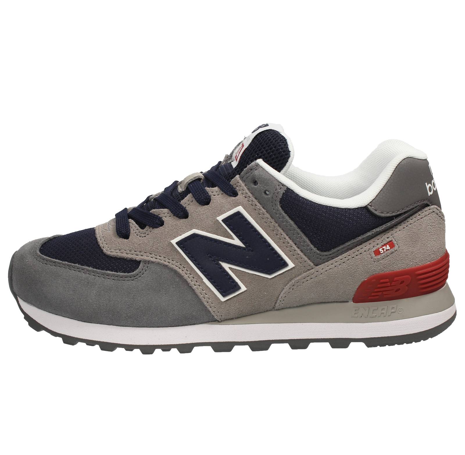 NEW BALANCE ML 574 - Sneakers Basse in Suede Mesh Uomo grigio Foto 3