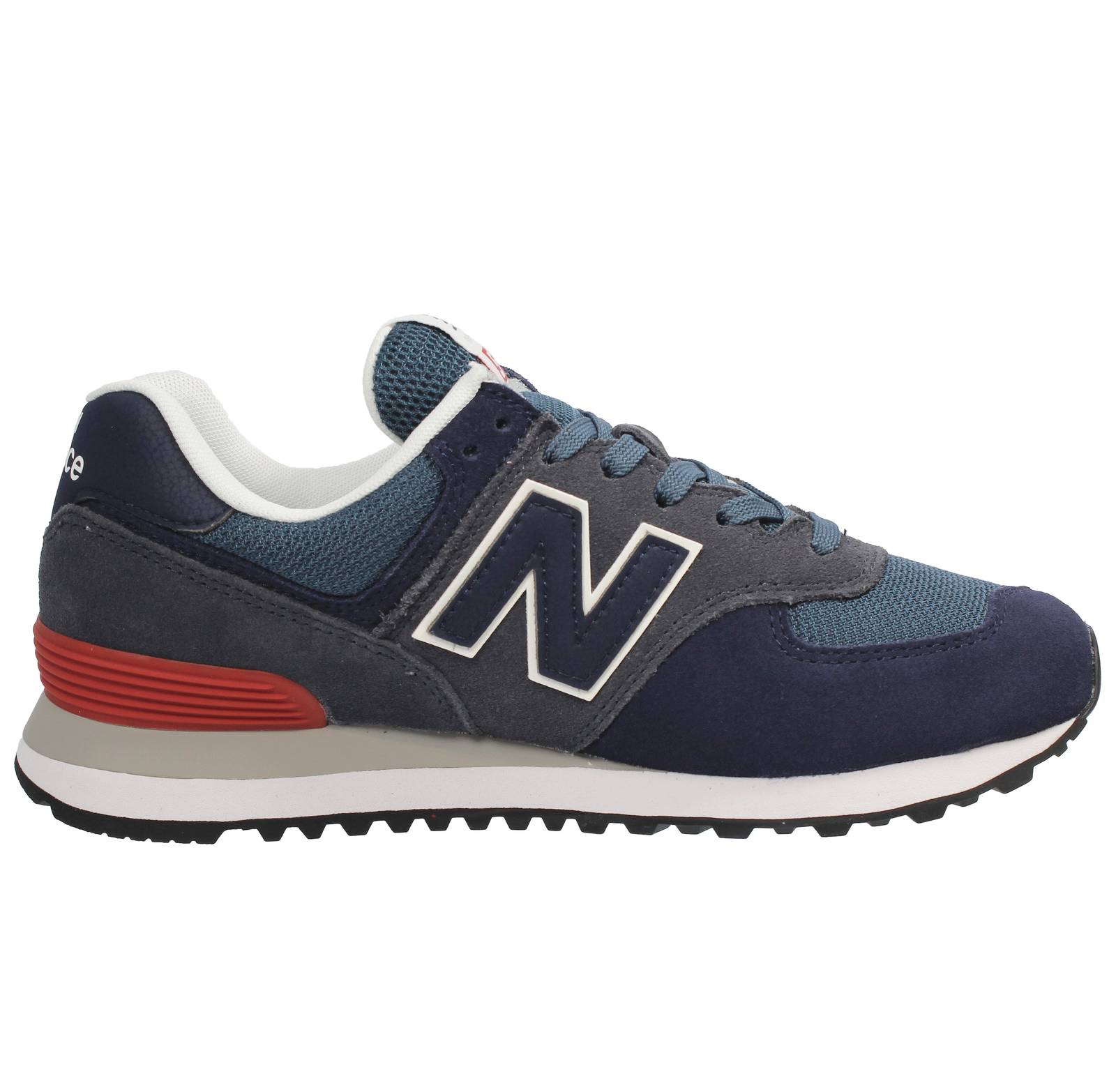 NEW BALANCE ML 574 - Sneakers Basse in Suede Mesh Uomo blu Foto 2
