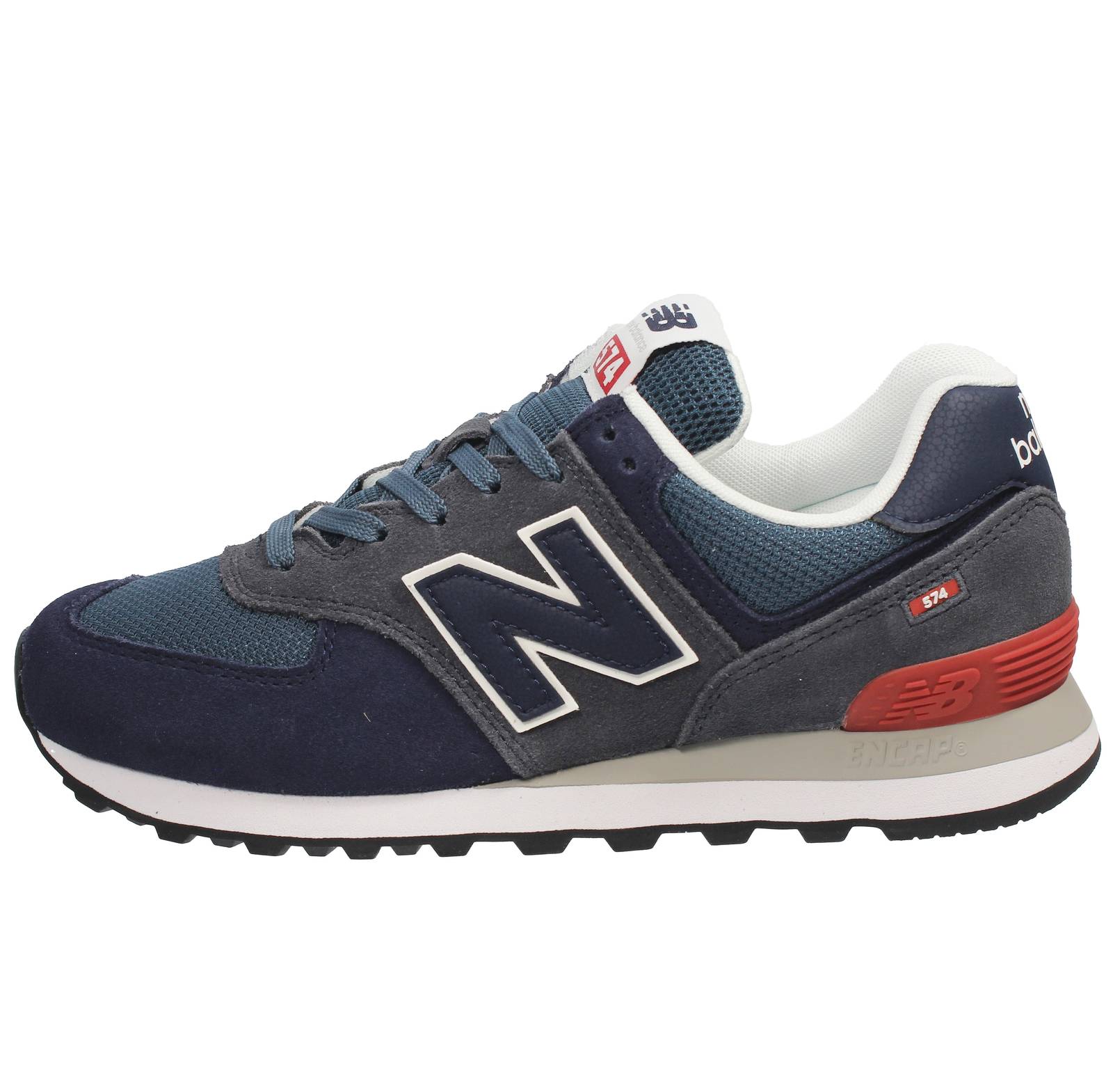 NEW BALANCE ML 574 - Sneakers Basse in Suede Mesh Uomo blu Foto 3