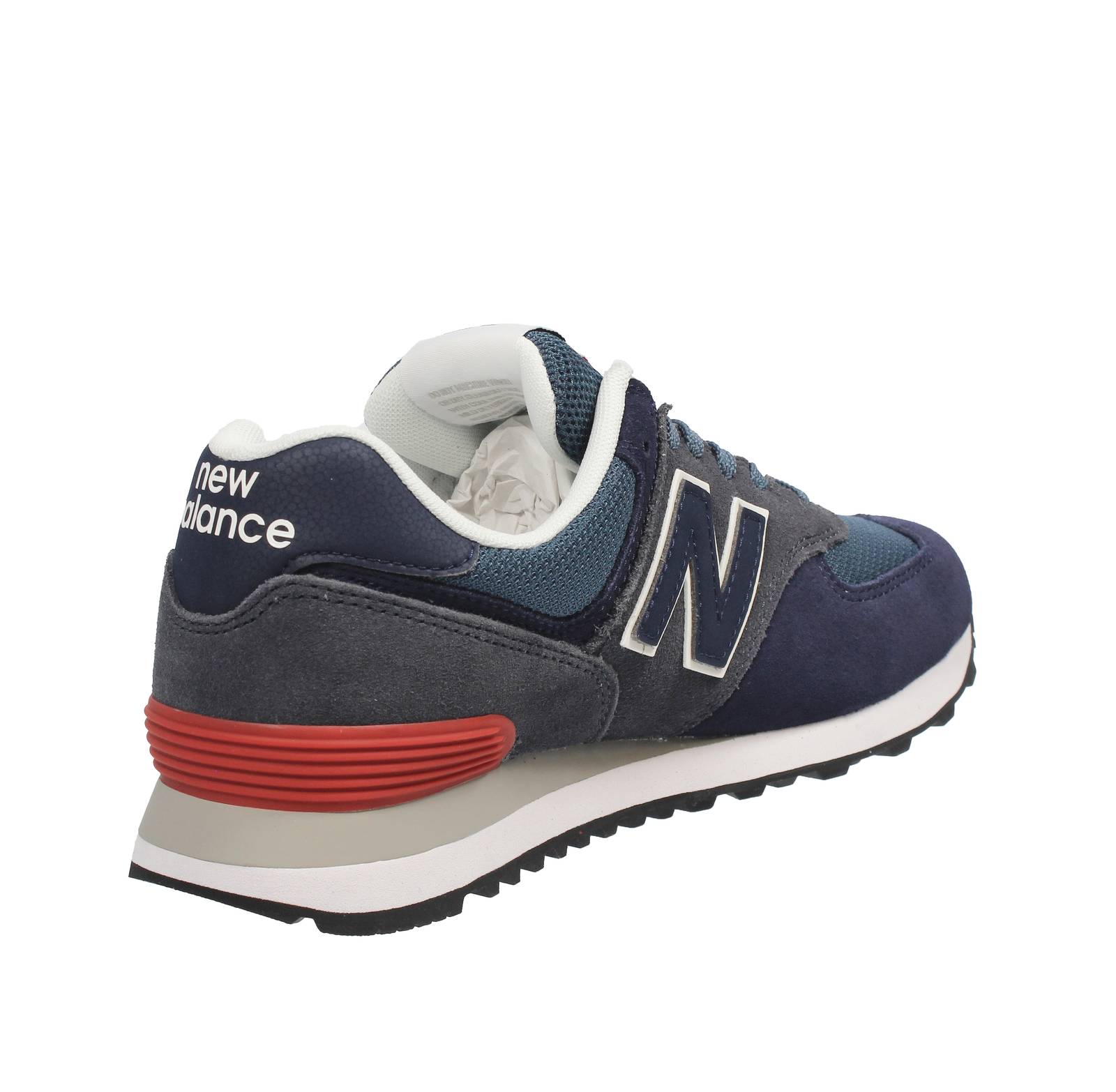 NEW BALANCE ML 574 - Sneakers Basse in Suede Mesh Uomo blu Foto 4