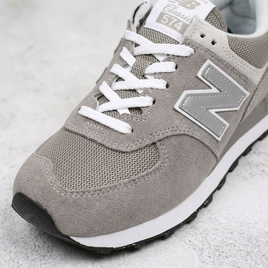 NEW BALANCE ML 574 - Sneakers basse in Suede Uomo grigio Foto 5
