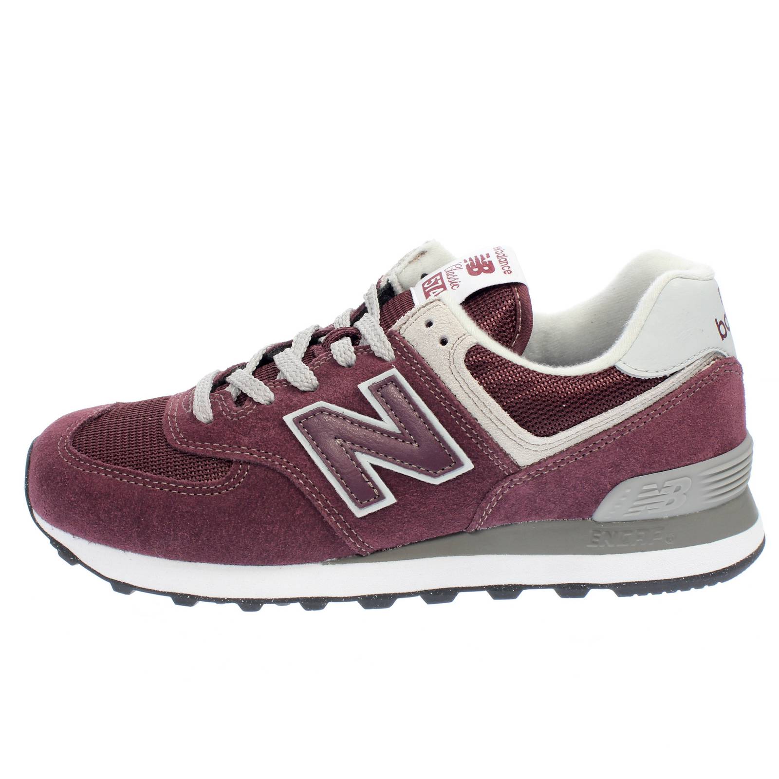 NEW BALANCE ML 574 – Niedrige Sneakers aus Wildleder Herren bordeaux Foto 3