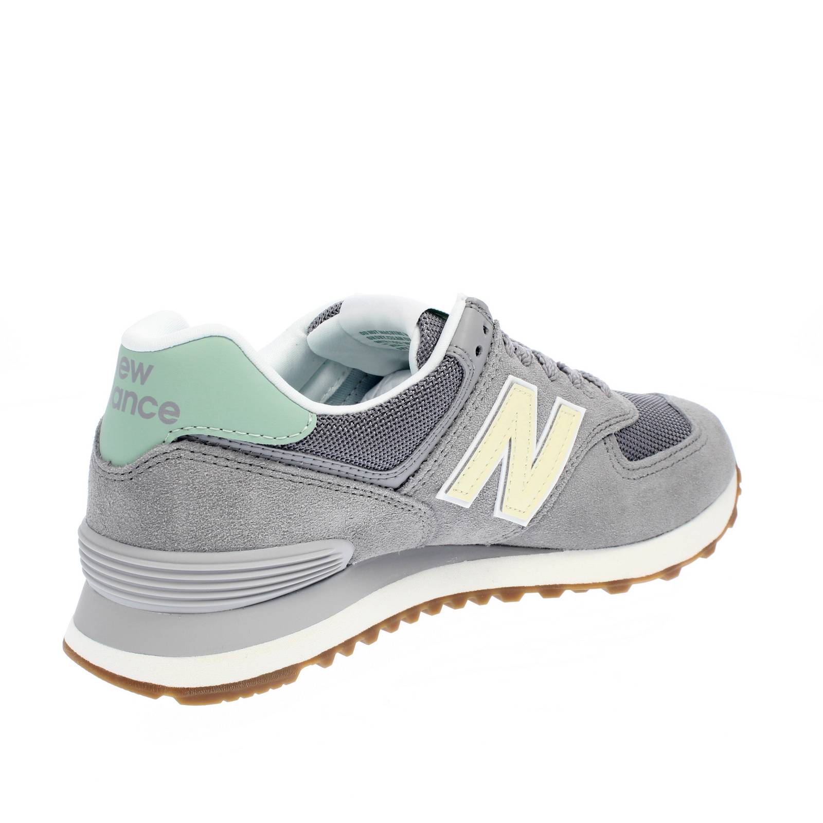 NEW BALANCE WL 574 - Sneakers in Suede e Mesh Donna grigio Foto 4