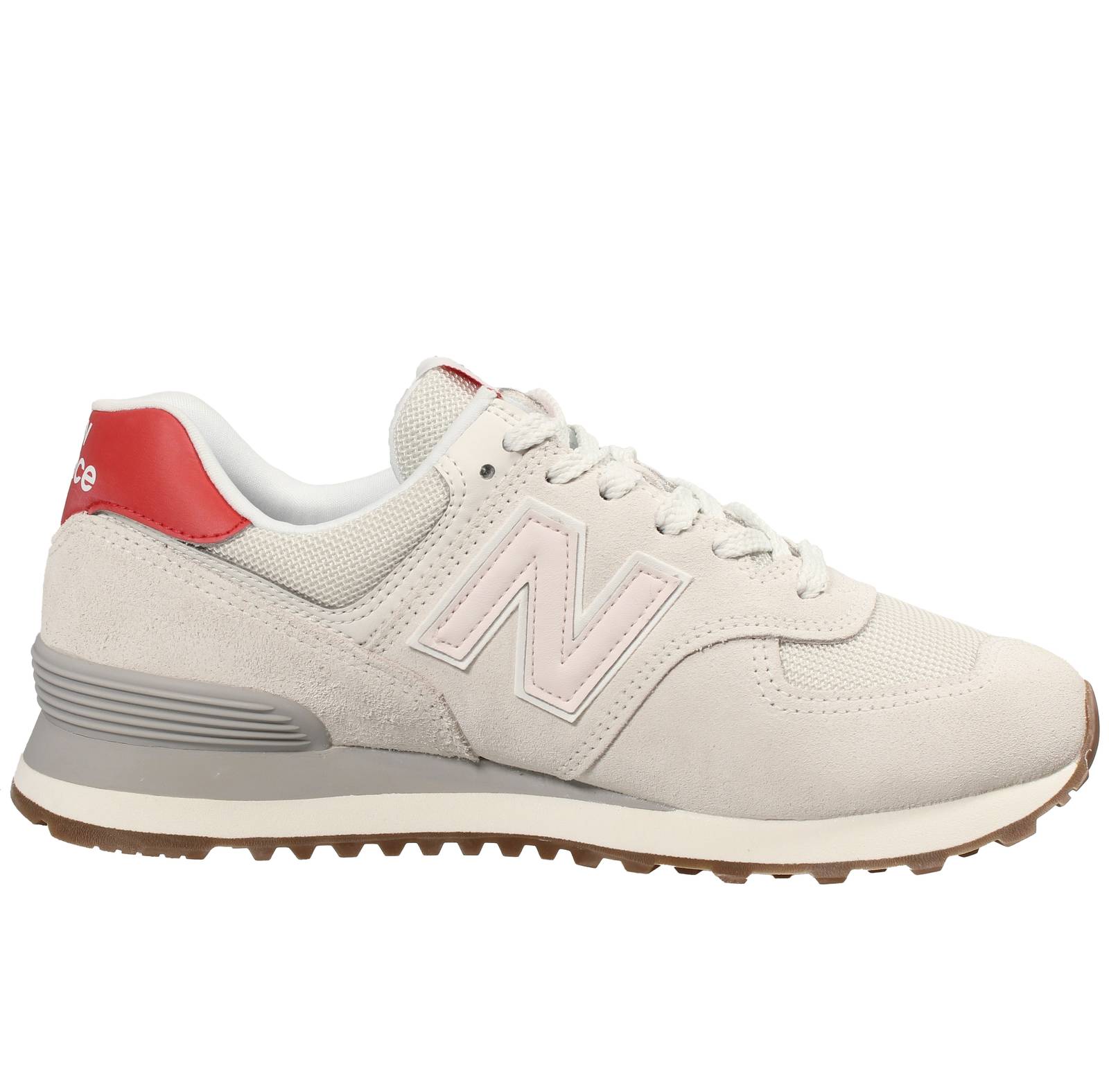 NEW BALANCE WL 574 - Sneakers in Suede e Mesh Donna grigio Foto 2