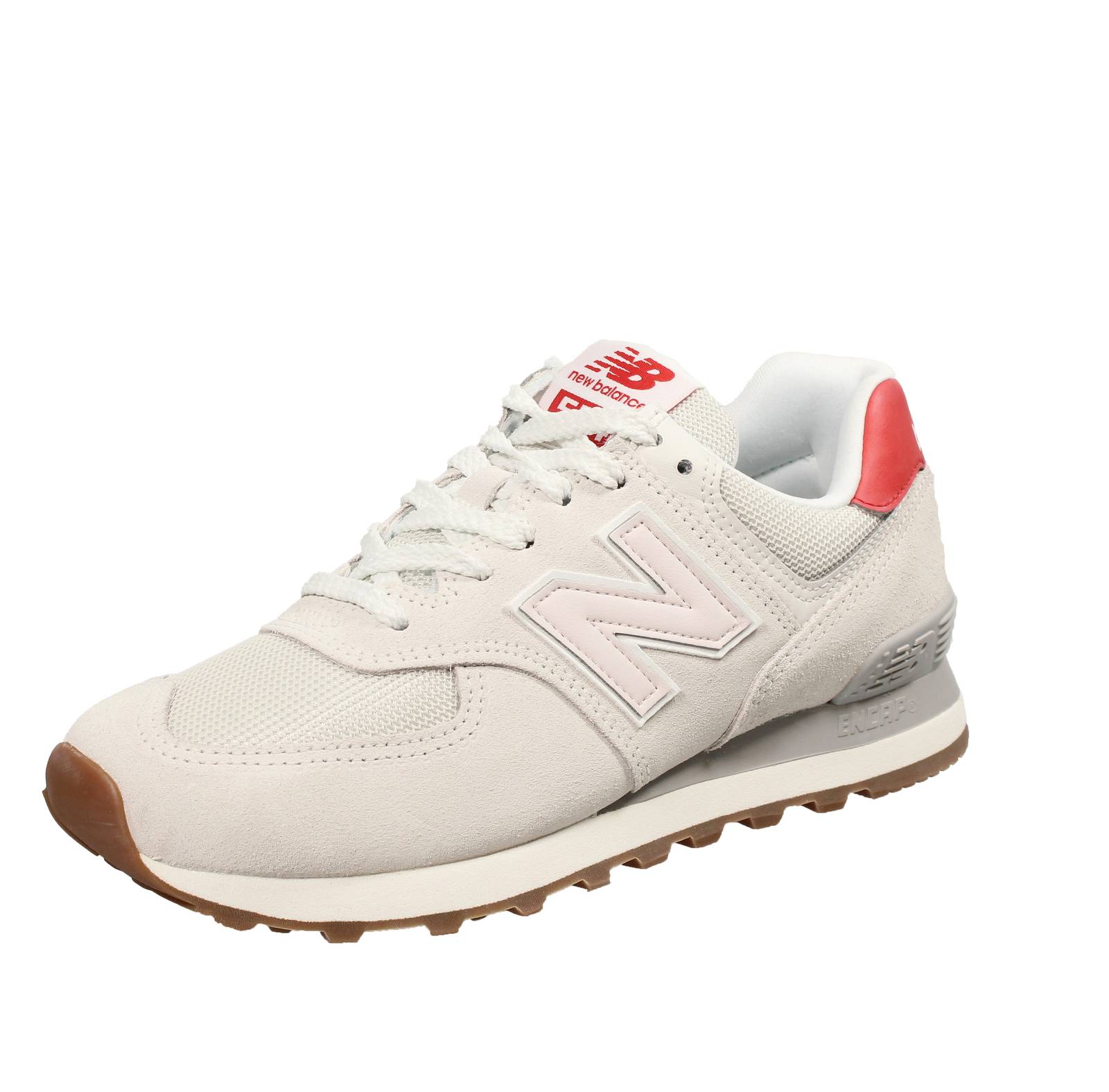 NEW BALANCE WL 574 - Sneakers in Suede e Mesh Donna grigio