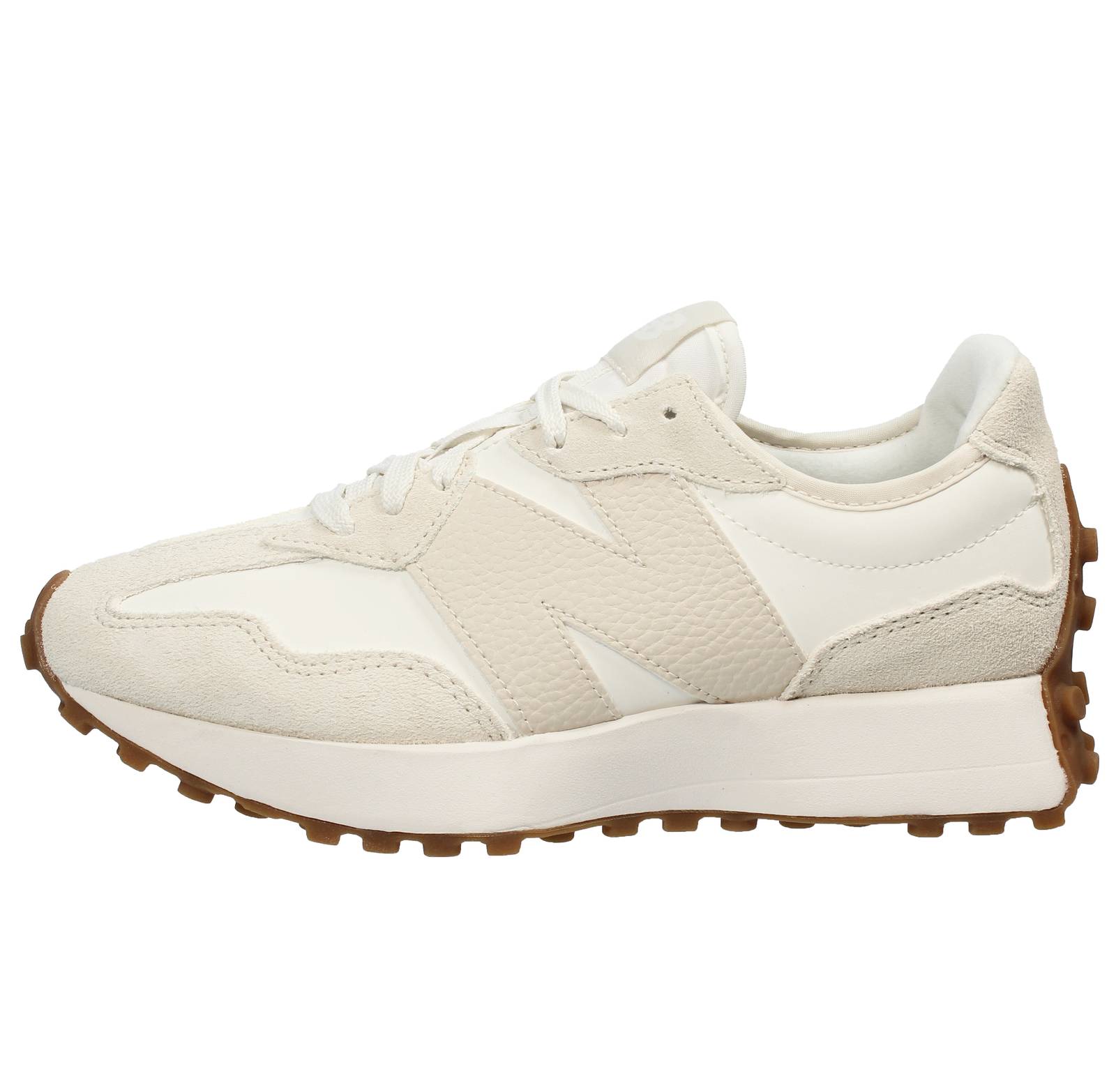 NEW BALANCE WS 327 - Sneakers Suede e mesh Donna beige Foto 3