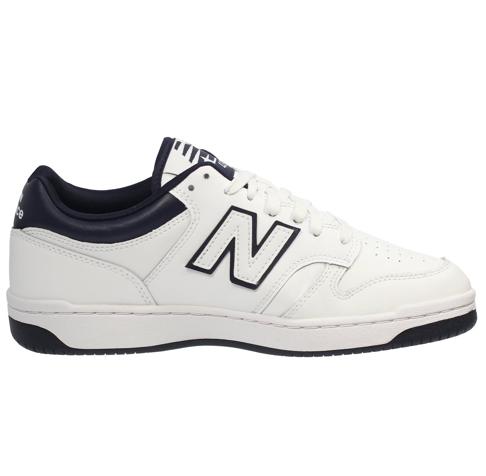 NEW BALANCE BB 480 - Low Leather Sneakers Man white Photo 2