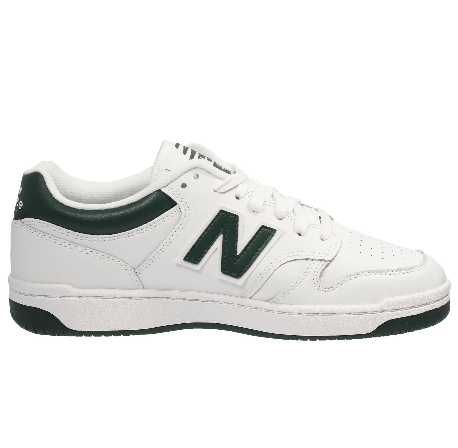 NEW BALANCE BB 480 - Low Leather Sneakers Man white Photo 2