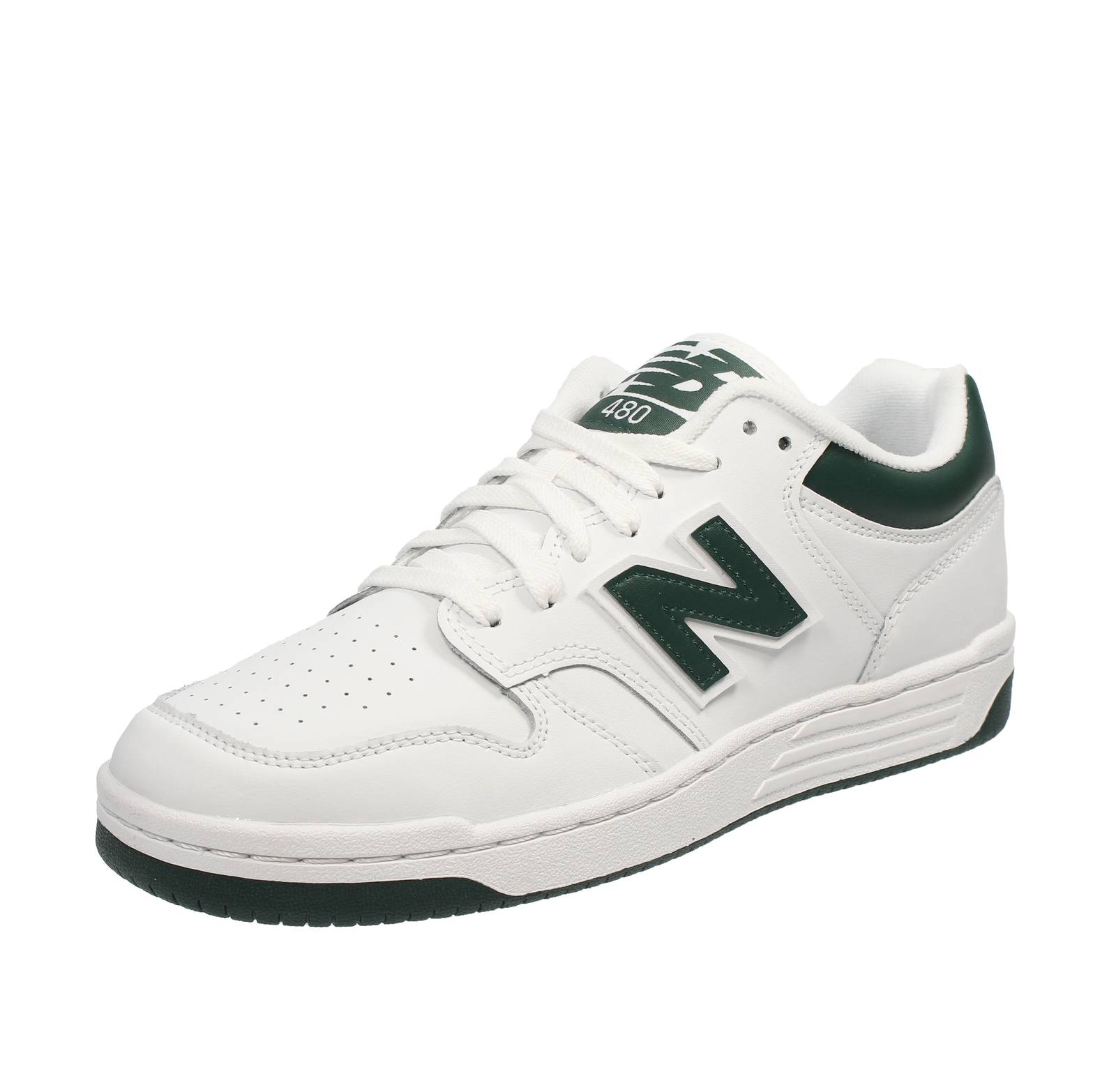 NEW BALANCE BB 480 - Sneakers basses en cuir Homme blanc