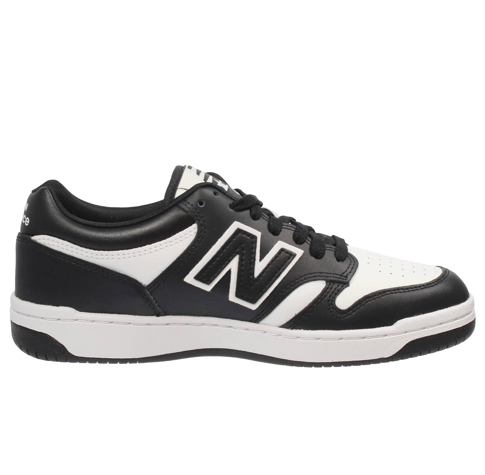 NEW BALANCE BB 480 - Low Leather Sneakers Man black Photo 2