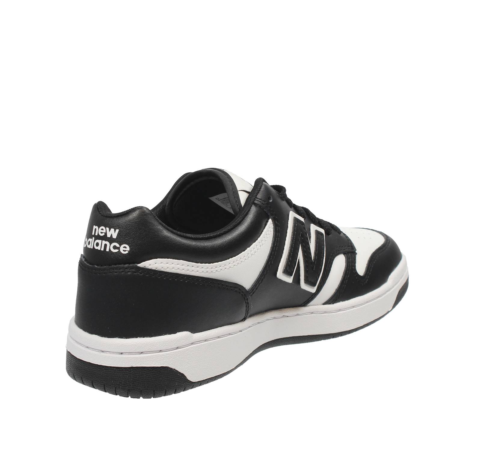 NEW BALANCE BB 480 - Low Leather Sneakers Man black Photo 4