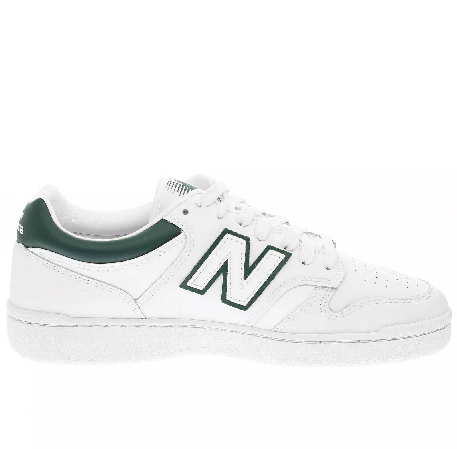 NEW BALANCE BB 480 - Low Leather Sneakers Man white Photo 2