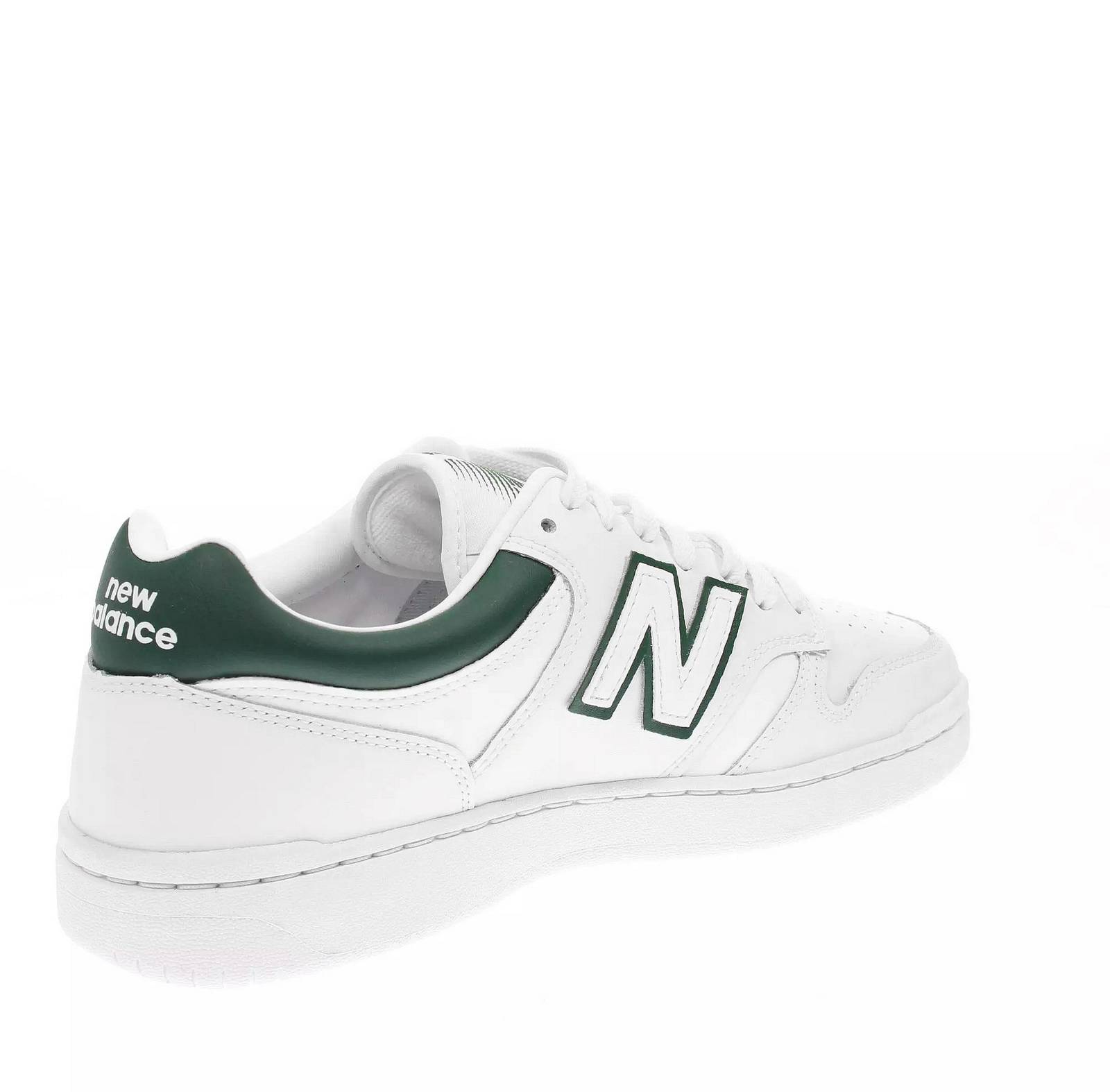 NEW BALANCE BB 480 - Low Leather Sneakers Man white Photo 4