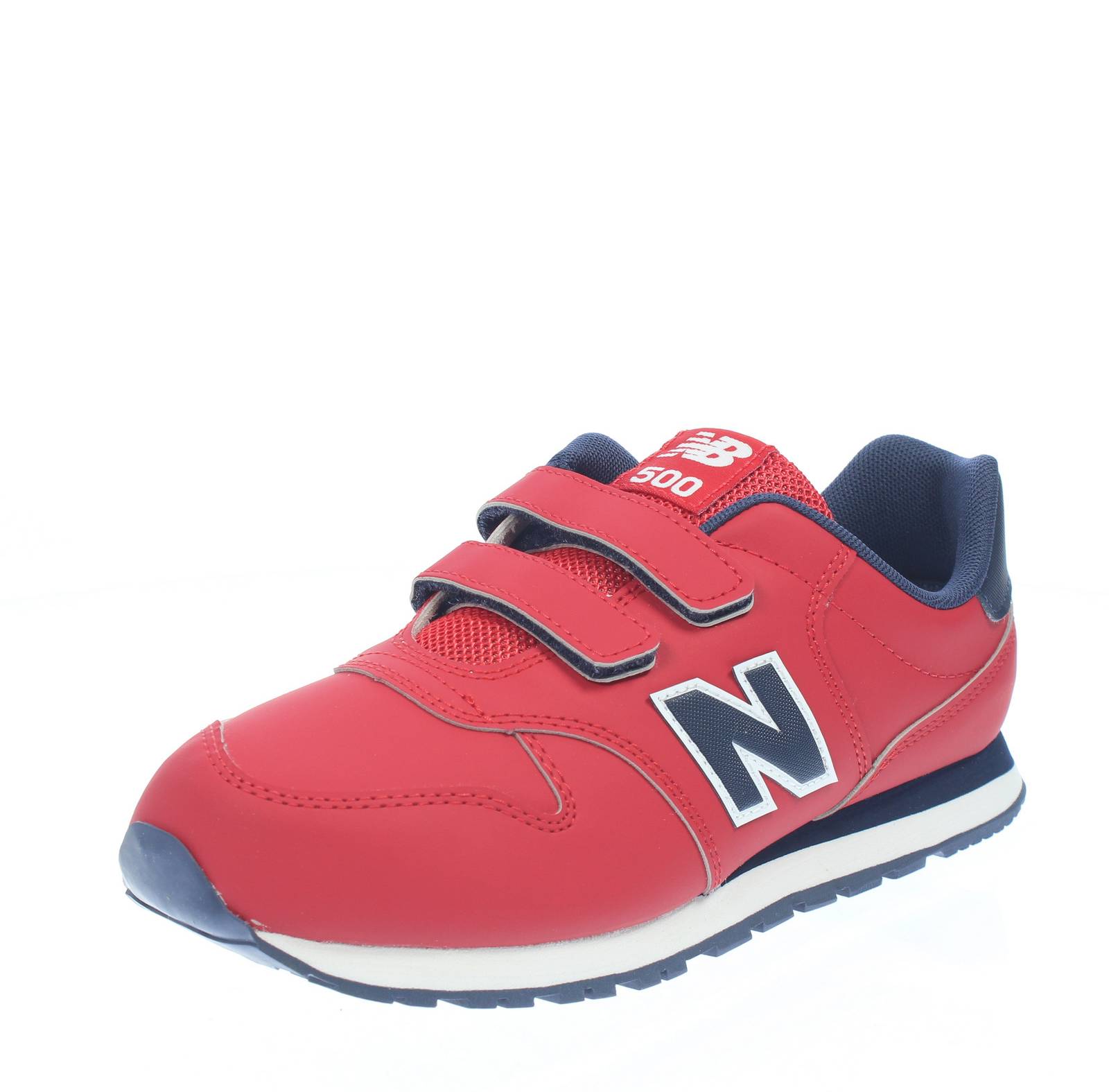 NEW BALANCE PV GV 500 - Sneakers basse con strappi Junior rosso