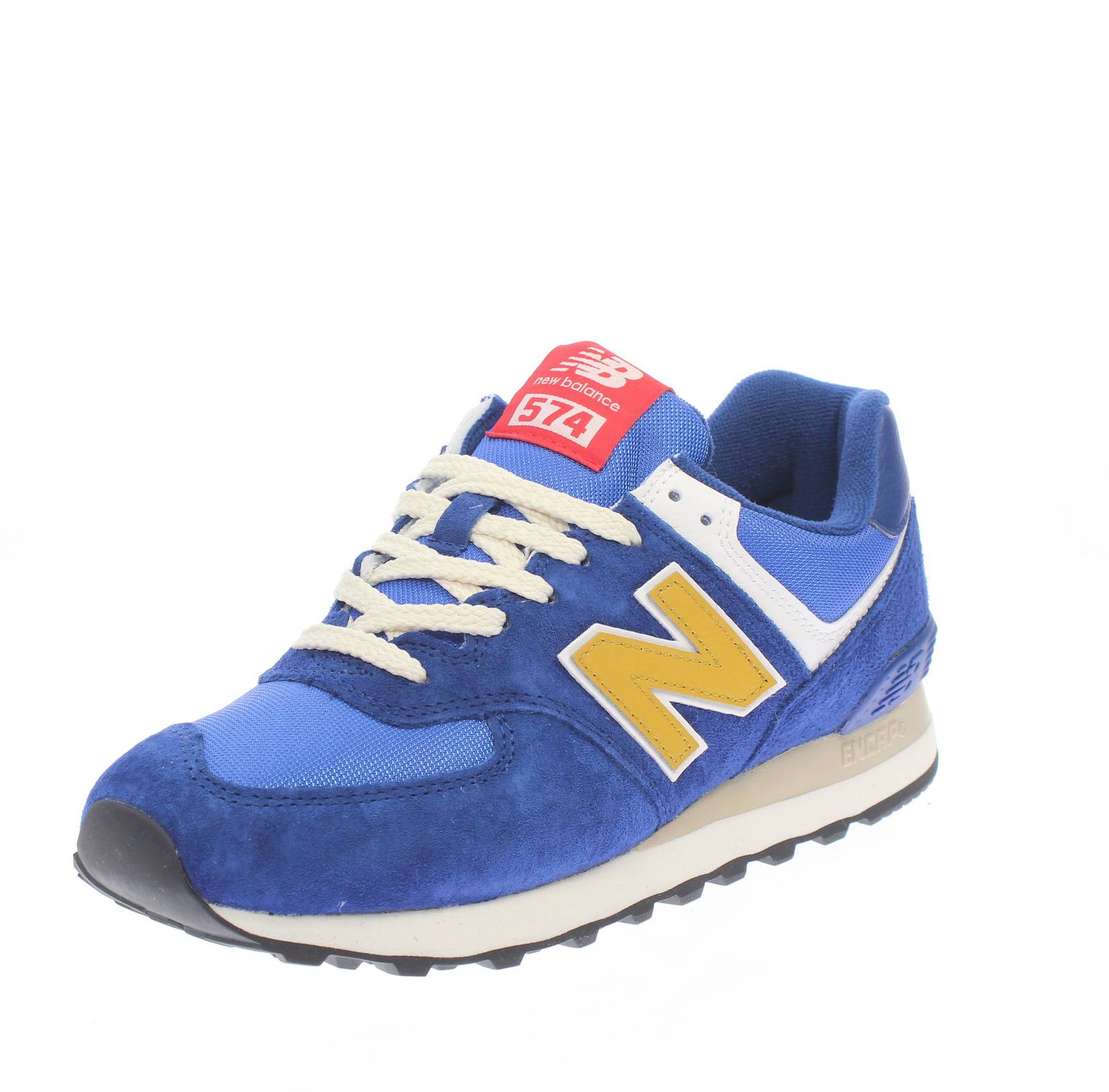 NEW BALANCE U 574 - Sneakers in Suede e mesh Uomo blu