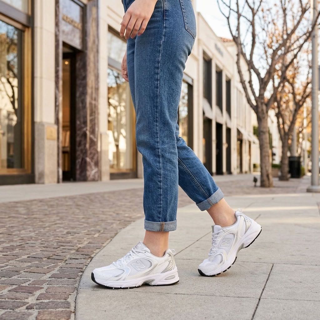NEW BALANCE MR 530 - Sneakers in mesh Donna bianco Foto 2