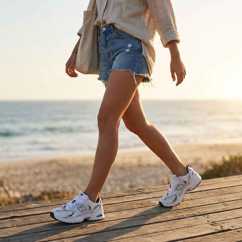 NEW BALANCE MR 530 - Sneakers in mesh Donna bianco Foto 2